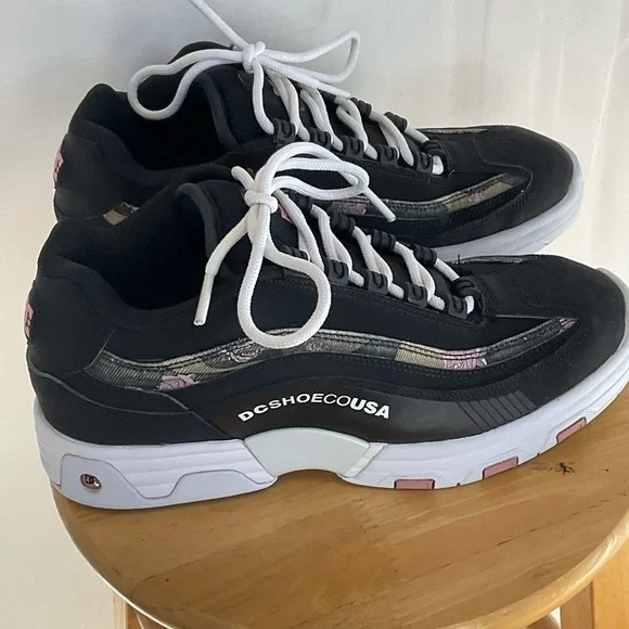 DC‎ Shoes Womens Camo Black Skate Sneakers Running Legacy Lite Size 10 - Picture 4 of 9